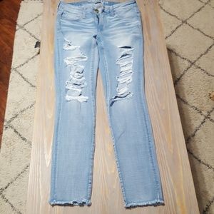 Distressed American Eagle jeans